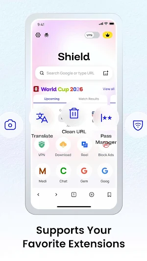 Shield: Fast & Secure Browser Screenshot 1