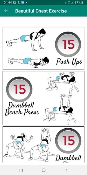 Beautiful Chest Exercise Women Screenshot 3