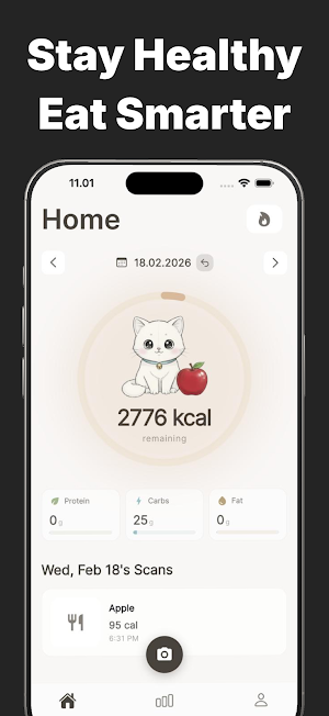 Nutricat: Cute AI Food Tracker Screenshot 0