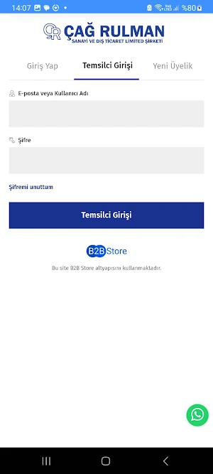 Çağ Rulman B4B Sistemi Screenshot 2
