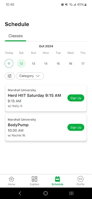 Marshall Rec Center Screenshot 3