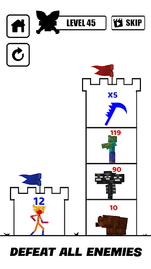 Stick Battle: Craft Tower War Screenshot 1