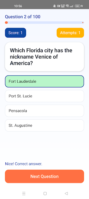 Florida Trivia Quiz Screenshot 3