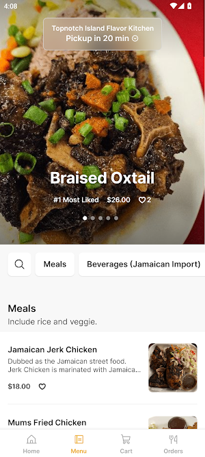Topnotch Island Flavor Kitchen Screenshot 1