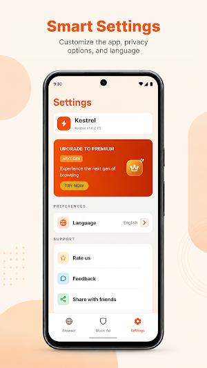 Kestrel: Private Browser Screenshot 3