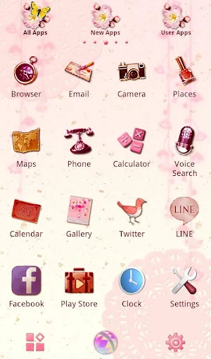 Colorful Theme Precious Pinks Screenshot 1