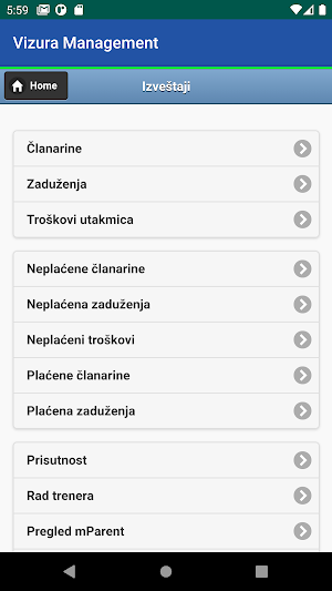 Vizura Management Screenshot 2