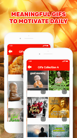 Good Morning Buddha Cards GIFs Screenshot 3