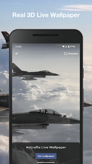 Aircrafts Live Wallpaper Screenshot 2