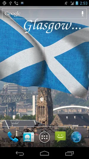 Scotland Flag Live Wallpaper Screenshot 1