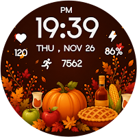 Thanksgiving Digital Wear OS