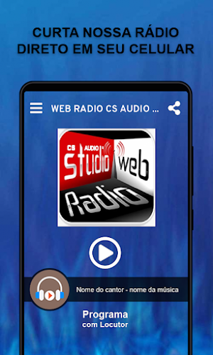 WEB RADIO CS AUDIO STUDIO Screenshot 0