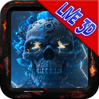 Blue Skull Live Wallpaper