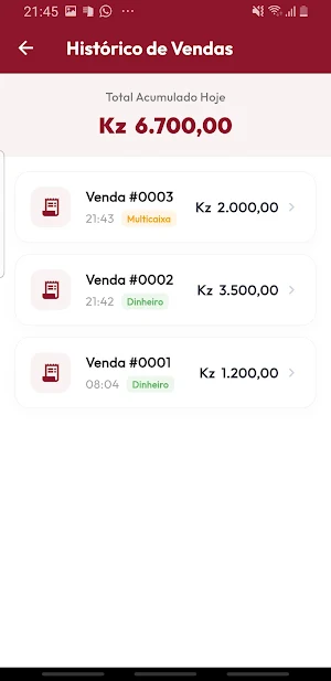 POS Cantina - Gestão de Vendas Screenshot 2