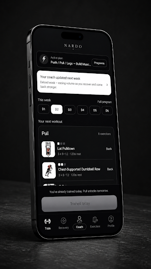 Nardo: Gym Plan & Tracker Screenshot 1