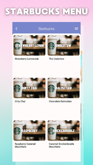 Starbucks Secret Menu Pro Screenshot 1