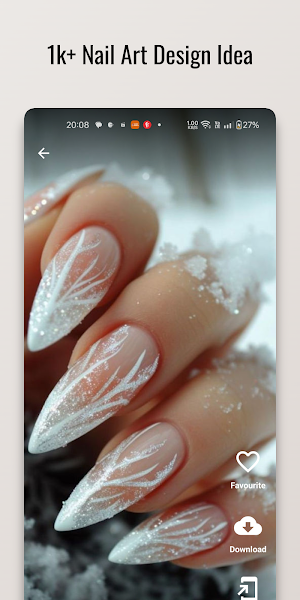 Frosty Tips Nail Polish Design Screenshot 0