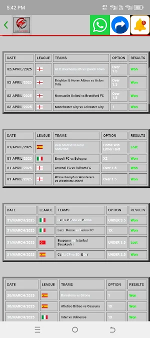 FLASH DAILY SCORES Screenshot 0