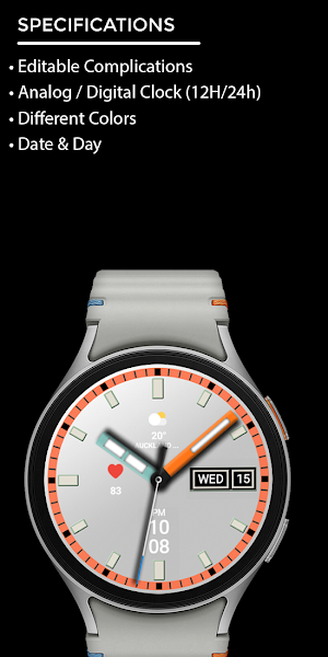 Night ver 63 - watch face Screenshot 3