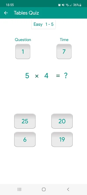 Multiplication Math Quiz Screenshot 2