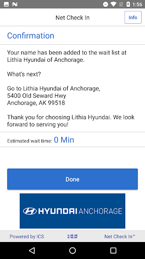 Net Check In - Lithia Hyundai of Anchorage Screenshot 2
