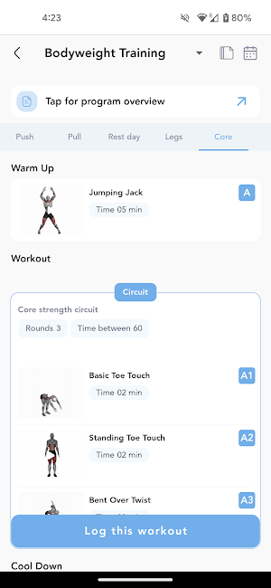 EvasFitness Screenshot 1