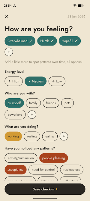 Bamboo Stress & Mood Tracker Screenshot 2