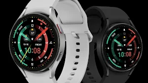 Red Circular Ring Hybrid watch Screenshot 1