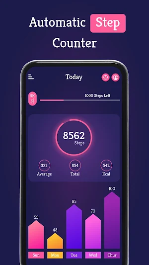 Steps Tracker - Daily step App Screenshot 0
