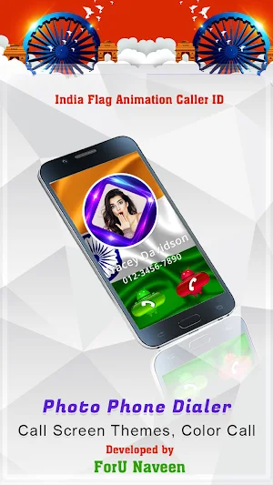India Flag Animation Caller ID Screenshot 0
