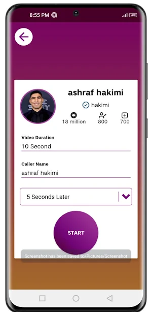 Ashraf hakimi video call Screenshot 3