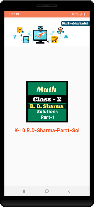 RD Sharma Class X Part-1 Screenshot 0