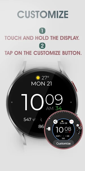 Battery Digital Watch Face Screenshot 3