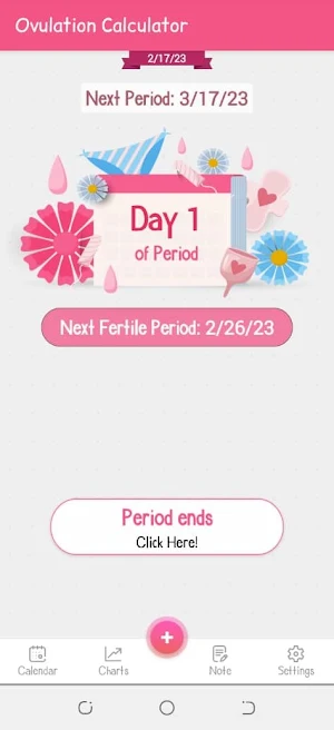 Ovulation Calculator-Calendar Screenshot 1