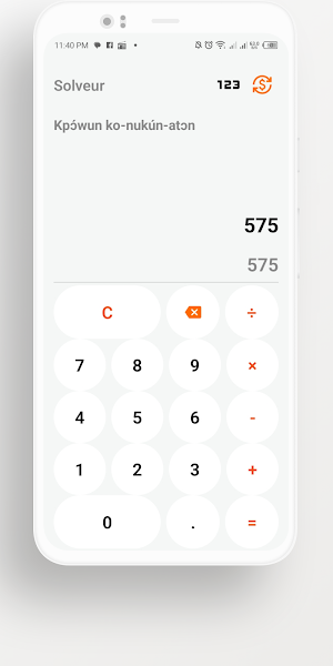 Calculatrice Fongbe Screenshot 3