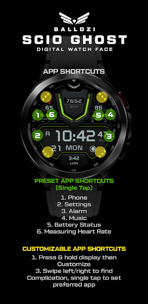 BALLOZI Scio Ghost Watch Face Screenshot 2