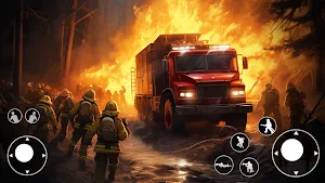 US Firefighter:Fire Truck Game Screenshot 2