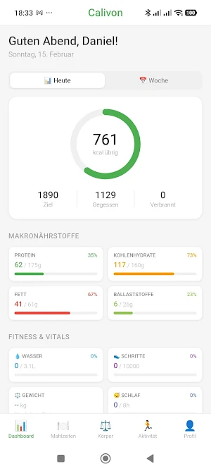 Calivon – Kalorien Tracker Screenshot 2
