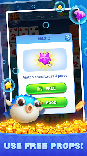 Solitaire Fortune - aquarium Screenshot 2