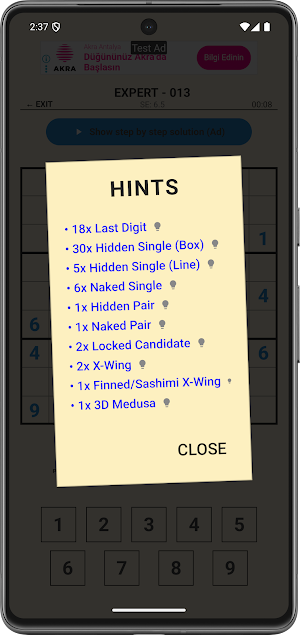 The Expert Sudoku Challenge Screenshot 3