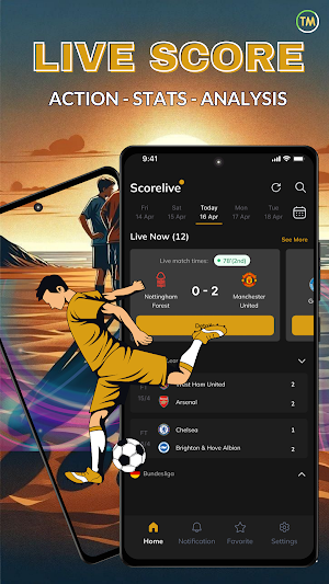 Live Scores – Football Matches Screenshot 1
