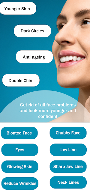 Face Yoga Exercise Workout App Screenshot 1