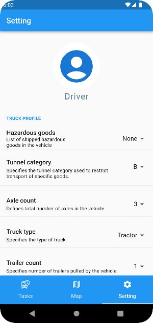 Transport Organizer Driver Screenshot 3