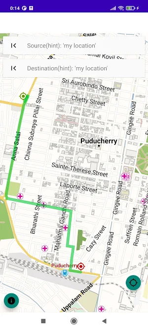Pondicherry India Offline Map Screenshot 0