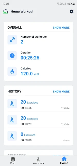 Zeopoxa Home Workout - Get fit Screenshot 2