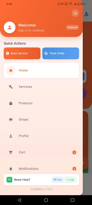 CallMiBro Screenshot 1