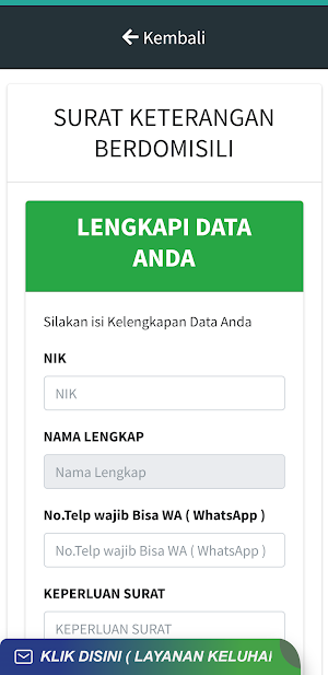E-Kelurahan Hamadi Screenshot 2