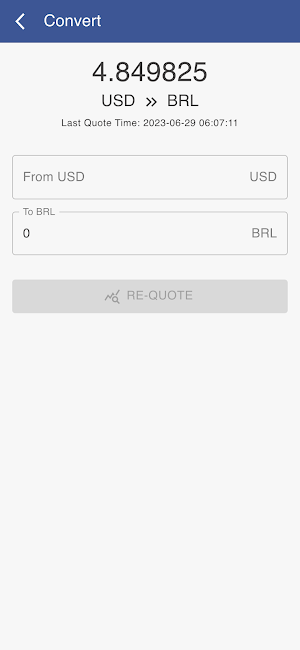 USD to BRL Screenshot 1
