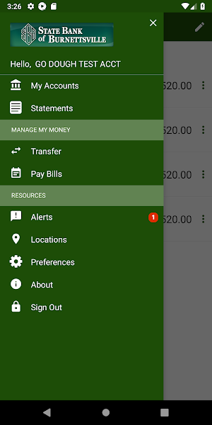 STATE BANK OF BURNETTSVILLE Screenshot 2