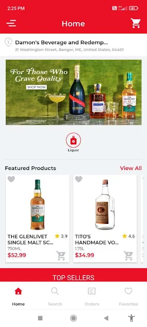 Damon's Beverage Wholesale Screenshot 0